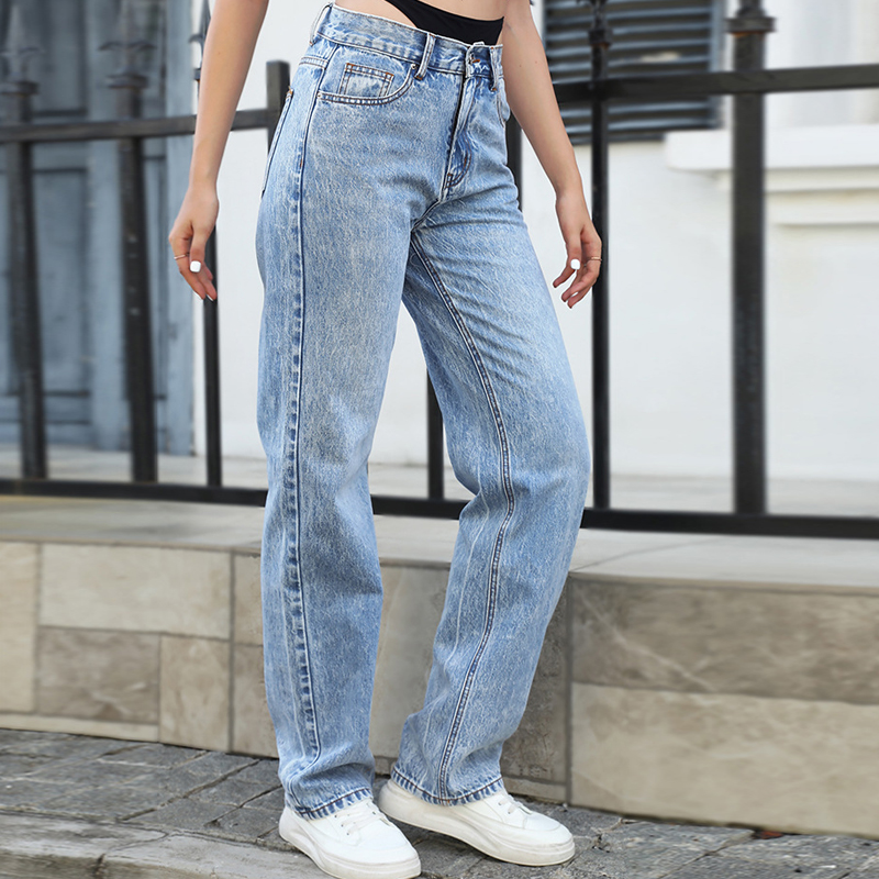 Sahte Iki Parçalı Dikiş Düz Ko - Streetwear Brand Denim incelemesi ve fiyatı